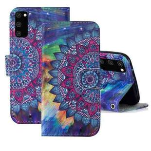 For Samsung Galaxy S20 FE 3D Painting Pattern Coloured Drawing Horizontal Flip PU Leather Case with Holder & Card Slots & Wallet(Oil Painting Mandala)