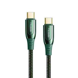 Mcdodo CA-812 100W Type-C / USB-C to Type-C / USB-C Charging Data Cable, Length:1.2m(Dark Green)