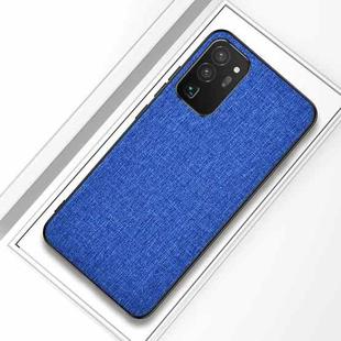 For Samsung Galaxy S20 FE Shockproof Cloth Protective Case(Aqua Blue)