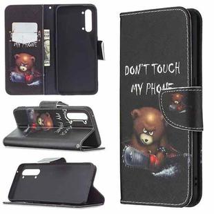 For OPPO Find X2 Lite Colored Drawing Pattern Horizontal Flip Leather Case with Holder & Card Slots & Wallet(Bear)
