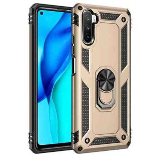 For Huawei Mate 40 Lite / Maimang 9 Shockproof TPU + PC Protective Case with 360 Degree Rotating Holder(Gold)