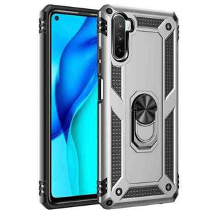For Huawei Mate 40 Lite / Maimang 9 Shockproof TPU + PC Protective Case with 360 Degree Rotating Holder(Silver)