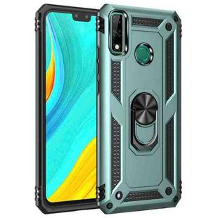 For Huawei Y8s Shockproof TPU + PC Protective Case with 360 Degree Rotating Holder(Green)