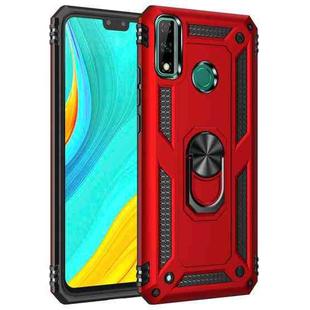 For Huawei Y8s Shockproof TPU + PC Protective Case with 360 Degree Rotating Holder(Red)