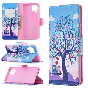 For Samsung Galaxy A42 5G Colored Drawing Pattern Horizontal Flip Leather Case with Holder & Card Slots & Wallet(Tree)