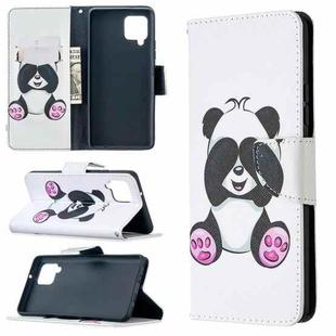 For Samsung Galaxy A42 5G Colored Drawing Pattern Horizontal Flip Leather Case with Holder & Card Slots & Wallet(Panda)