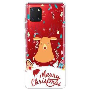 For Samsung Galaxy A81 / Note 10 Lite Christmas Series Clear TPU Protective Case(Christmas Ugly Deer)