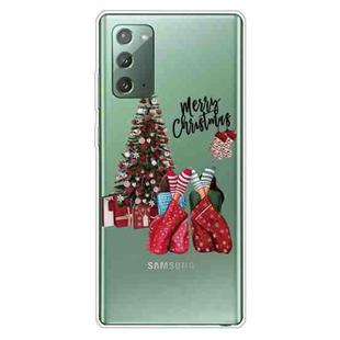 For Samsung Galaxy Note20 Christmas Series Clear TPU Protective Case(Christmas Pajamas)