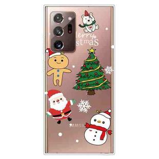 For Samsung Galaxy Note20 Ultra Christmas Series Clear TPU Protective Case(4 Cartoons)