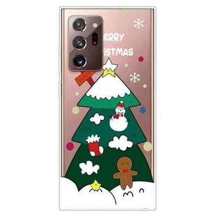 For Samsung Galaxy Note20 Ultra Christmas Series Clear TPU Protective Case(Three-tier Christmas Tree)