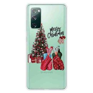 For Samsung Galaxy S20 FE Christmas Series Clear TPU Protective Case(Christmas Pajamas)