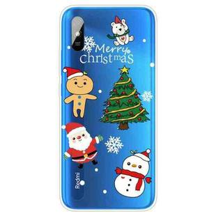 For Xiaomi Redmi 9A Christmas Series Transparent TPU Protective Case(4 Cartoons)