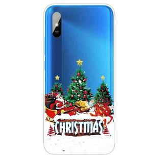 For Xiaomi Redmi 9A Christmas Series Transparent TPU Protective Case(Retro Old Man)