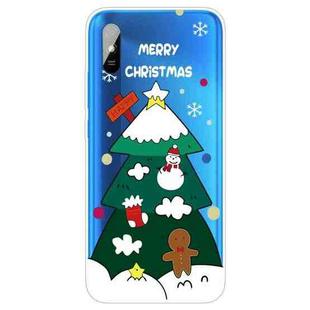 For Xiaomi Redmi 9A Christmas Series Transparent TPU Protective Case(Three-tier Christmas Tree)