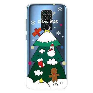 For Xiaomi Redmi Note 9 Christmas Series Transparent TPU Protective Case(Three-tier Christmas Tree)