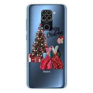 For Xiaomi Redmi Note 9 Christmas Series Transparent TPU Protective Case(Christmas Pajamas)