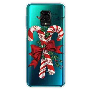 For Xiaomi Redmi Note 9S Christmas Series Transparent TPU Protective Case(Big Crutch)