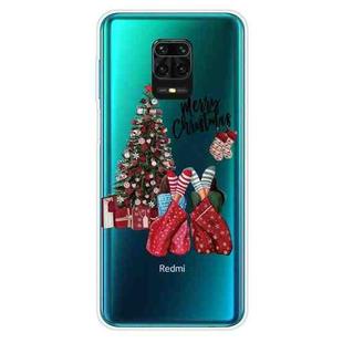 For Xiaomi Redmi Note 9S Christmas Series Transparent TPU Protective Case(Christmas Pajamas)