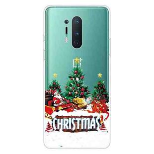 For OnePlus 8 Pro Christmas Series Transparent TPU Protective Case(Retro Old Man)