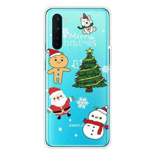 For OnePlus Nord Christmas Series Transparent TPU Protective Case(4 Cartoons)