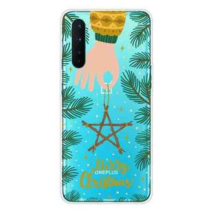 For OnePlus Nord Christmas Series Transparent TPU Protective Case(Five-pointed Star)
