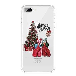 Christmas Series Clear TPU Protective Case For iPhone 8 Plus / 7 Plus(Christmas Pajamas)