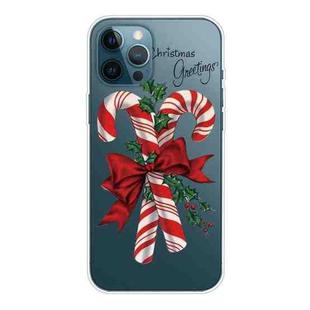 For iPhone 11 Pro Christmas Series Clear TPU Protective Case (Big Crutch)