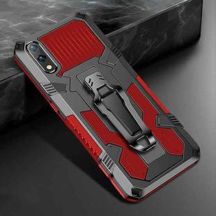 For Samsung Galaxy A01 (EU Version)  Armor Warrior Shockproof PC + TPU Protective Case(Red)