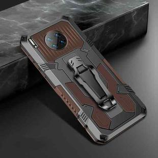 For Huawei Mate 30 Pro Machine Armor Warrior Shockproof PC + TPU Protective Case(Coffee)