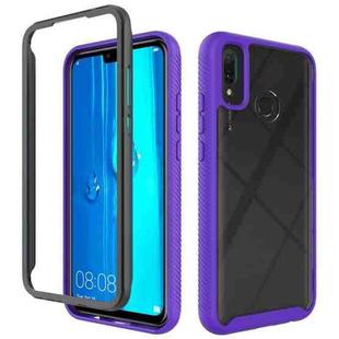 For Huawei Y9 (2019) / Y8s Starry Sky Solid Color Series Shockproof PC + TPU Protective Case(Purple)