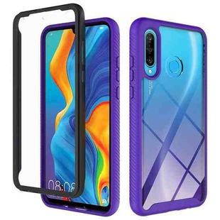 For Huawei P30 Lite Starry Sky Solid Color Series Shockproof PC + TPU Protective Case(Purple)