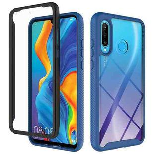 For Huawei P30 Lite Starry Sky Solid Color Series Shockproof PC + TPU Protective Case(Navy Blue)