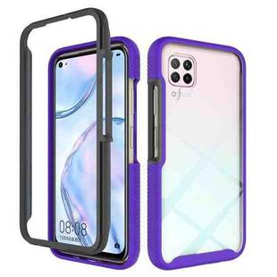 For Huawei P40 Lite Starry Sky Solid Color Series Shockproof PC + TPU Protective Case(Purple)
