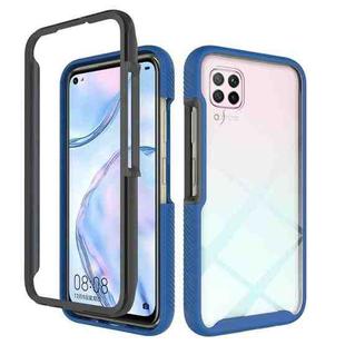 For Huawei P40 Lite Starry Sky Solid Color Series Shockproof PC + TPU Protective Case(Navy Blue)
