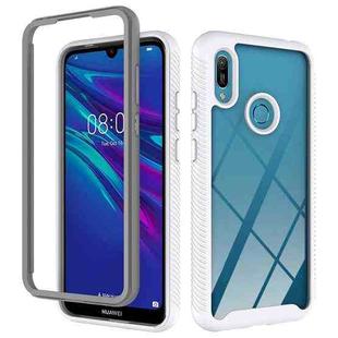For Huawei Y6 (2019) / Honor 8A Starry Sky Solid Color Series Shockproof PC + TPU Protective Case(White)