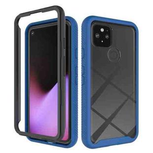 For Google Pixel 5 Starry Sky Solid Color Series Shockproof PC + TPU Protective Case(Navy Blue)