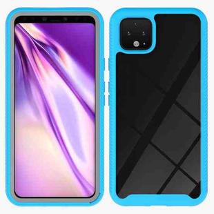 For Google Pixel 4 Starry Sky Solid Color Series Shockproof PC + TPU Protective Case(Sky Blue)