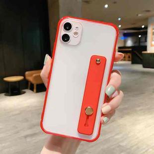 Shockproof Acrylic Protective Case with Wristband Holder For iPhone 11 Pro(Red)