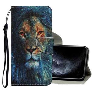 For iPhone 11 Pro Coloured Drawing Pattern Horizontal Flip PU Leather Case with Holder & Card Slots & Wallet & Lanyard (Lion)