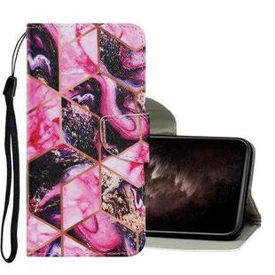 For iPhone 11 Pro Max Coloured Drawing Pattern Horizontal Flip PU Leather Case with Holder & Card Slots & Wallet & Lanyard (Purple Marble)