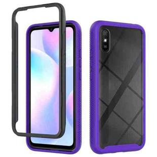 For Xiaomi Redmi 9A Starry Sky Solid Color Series Shockproof PC + TPU Protective Case(Purple)