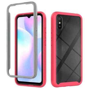 For Xiaomi Redmi 9A Starry Sky Solid Color Series Shockproof PC + TPU Protective Case(Red)