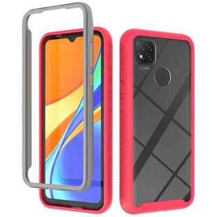 For Xiaomi Redmi 9C Starry Sky Solid Color Series Shockproof PC + TPU Protective Case(Red)