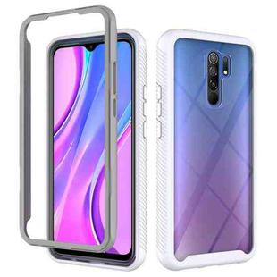 For Xiaomi Redmi 9 Starry Sky Solid Color Series Shockproof PC + TPU Protective Case(White)