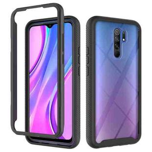 For Xiaomi Redmi 9 Starry Sky Solid Color Series Shockproof PC + TPU Protective Case(Black)