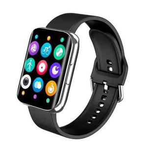 S216 1.78 inch Color Screen IP67 Waterproof Smart Watch, Support Sleep Monitor / Heart Rate Monitor / Blood Pressure Monitoring (Black Strap Silver Case)