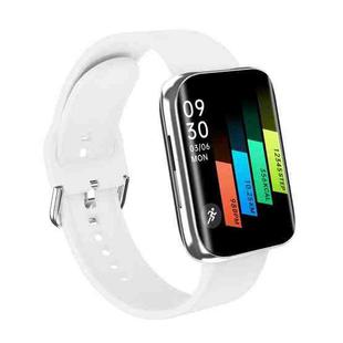 S216 1.78 inch Color Screen IP67 Waterproof Smart Watch, Support Sleep Monitor / Heart Rate Monitor / Blood Pressure Monitoring (White Strap Silver Case)