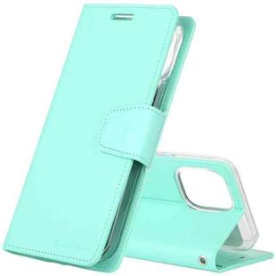 GOOSPERY SONATA DIARY Horizontal Flip Leather Case with Holder & Card Slots & Wallet For iPhone 12 Mini(Mint Green)