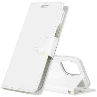 GOOSPERY SONATA DIARY Horizontal Flip Leather Case with Holder & Card Slots & Wallet For iPhone 12 Mini(White)