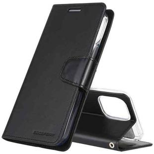 GOOSPERY SONATA DIARY Horizontal Flip Leather Case with Holder & Card Slots & Wallet For iPhone 12 / 12 Pro(Black)